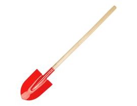 Small Foot Garden Spade Red