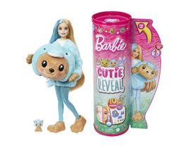 BRB CUTIE REVEAL BARBIE V KOSTÝMU - MEDVÍDEK V MODRÉM KOSTÝMU DELFÍNA