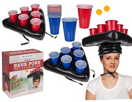 Nafukovací čepice, hra Beer Pong