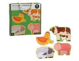 PetitCollage prvé puzzle zvieratá z farmy