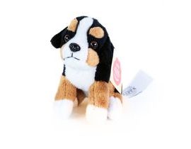 Plyšová kľúčenka / prívesok pes bernský salašnícky sediaci 9 cm