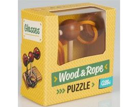 Wood & Rope puzzle - Glasses