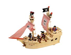 Tidlo Drevená pirátska loď