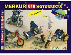 Stavebnica MERKUR 018 Motocykle 10 modelov 182ks v krabici 26x18x5cm Cena za 1ks