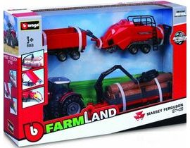 Bburago 10cm Farm tractor Gift Set (6ks)