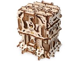 Upears 3D Drevené mechanické puzzle Storage Box na kartách