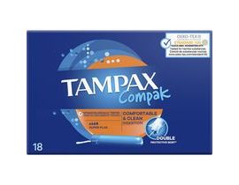 tampóny Super Plus Tampax Compak 18 kusů