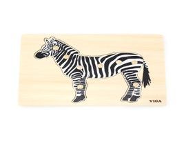 Drevená Montessori Insert - Zebra