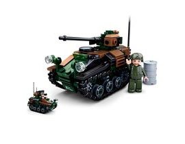 Sluban Model Bricks M38-B0750 Malý tank 2v1