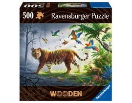 Dřevěné puzzle Tygr v džungli 500 dílků