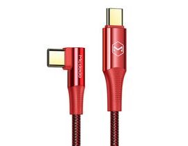 Kabel USB-C na USB-C Mcdodo CA-8321 100W 90 stupňů 1,2 m (červený)