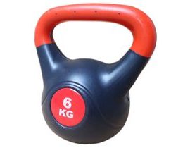 ACRA Činka kettlebell s cementovou náplní - 6 kg