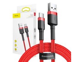 Baseus Cafule USB-C kabel 2A 3m - červený
