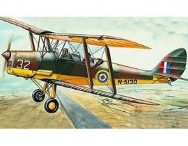 Model D.H.82 Tiger Moth 15,4x19cm v krabici 31x13,5x3,5cm