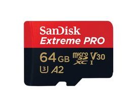 Paměťová karta SANDISK EXTREME PRO microSDXC 64GB 200/90 MB/s UHS-I U3 (SDSQXCU-064G-GN6MA)