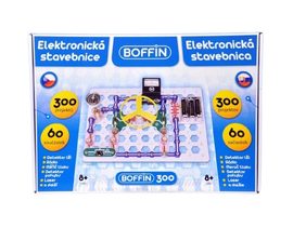 Stavebnice Boffin 300 elektronická 300 projektů na baterie 60ks v krabici