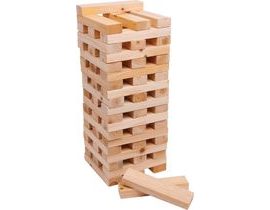 Malá drevená hra Great Jenga Natur