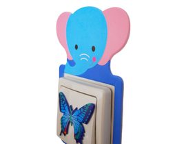 Nalepovacie dekorácie na vypínač - slon
