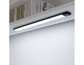 Nástěnná LED lišta na nábytek 30 cm - černá