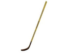 ACRA Laminovaná hokejka levá 125 cm - žlutá
