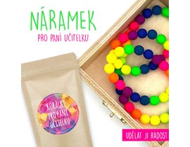 NÁRAMEK PRO PANÍ UČITELKU - NEON