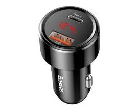 Baseus Magic Car Charger USB USB-C QC 4.0 PD 45W -černá