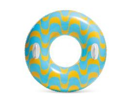 Modrý klikatý plavecký kruh 91 cm Intex