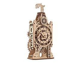 Ugears 3D dřevěné mechanické puzzle Hodinová věž