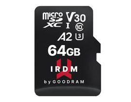 Paměťová karta Goodram IRDM MicroSDXC 64 GB Class 10 UHS-I/U3 A2 V30 (IR-M2AA-0640R12)