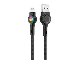 Kabel USB-Lightning Vipfan Colorful X08, 3A, 1,2 m (černý)