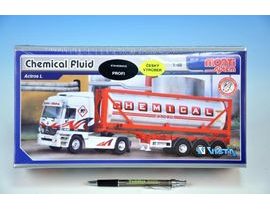 Stavebnice Monti 60 Chemical Fluid Actros L-MB 1:48 v krabici 31,5x16,5x7,5cm