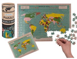 Puzzle, mapa světa (300ks)