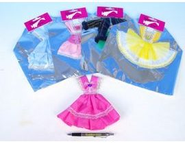 Šaty / Oblečenie krátke na bábiky asst v sáčku Cena za 1ks