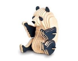 Woodcraft Drevené 3D puzzle panda