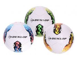 Lopta futbalový Dunlop nafúknutý 20cm 3 farby vel. 5 v sáčku Cena za 1ks