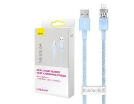 Rychlonabíjecí kabel Baseus USB-A na Lightning Explorer Series 2m, 2,4A (modrý)