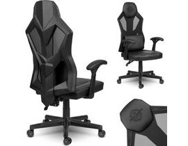 Černobílá herní židle Shiro