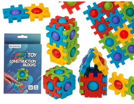 Fidget Pop Toy, stavebnice, cca 4 cm,