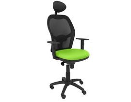 Kancelářská židle s opěrkou hlavky Jorquera P&C BALI22C Zelená Pistácie