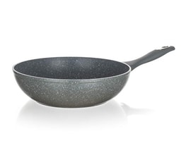 BANQUET Pánev WOK s nepřilnavým povrchem GRANITE Grey 28 cm