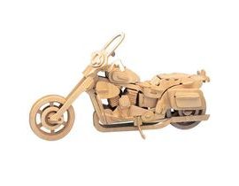 Woodcraft Dřevěné 3D puzzle motorka Harley Davidson II