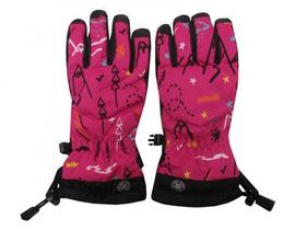Dětské zimní lyžařské rukavice Echt C069 růžová