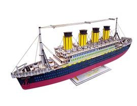 Woodcraft Dřevěné 3D puzzle Titanic