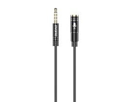 Prodlužovací audio kabel Dudao L11S 3,5 mm AUX, 1 m (černý)