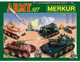 Stavebnice MERKUR Army Set 657ks 2 vrstvy