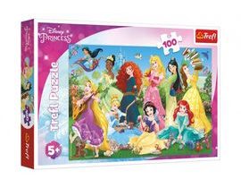 Puzzle Pôvabné princeznej / Disney 100 dielikov 41x27,5cm v krabici 29x19x4cm Cena za 1ks