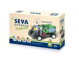 Stavebnice SEVA DOPRAVA Náklaďák plast 96 dílků v krabici 22x15x6cm