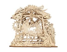 Ugears 3D dřevěné mechanické puzzle Betlém