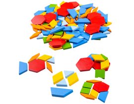 Bigjigs Toys Dřevěná barevná mozaika