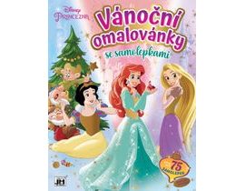 Vánoční omalovánka se samolepkami Disney Princezny